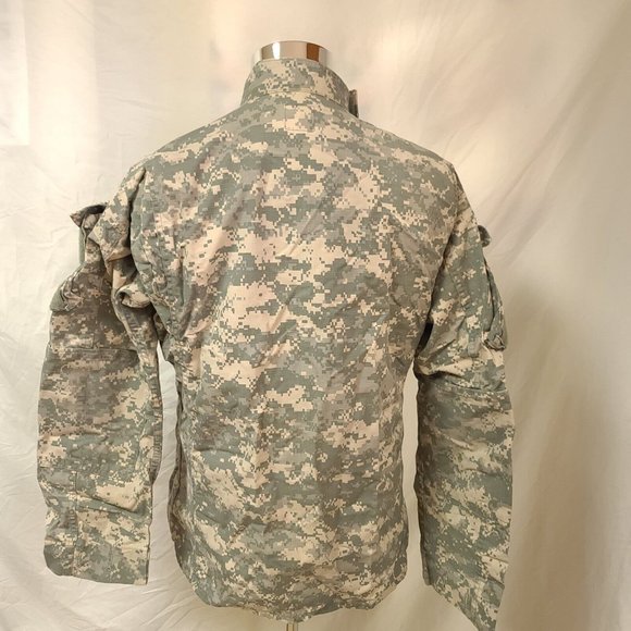 US Army Medium Long Digital Camo BDU Uniform Hunting Field Full Zip Jacket Shirt - Picture 9 of 12